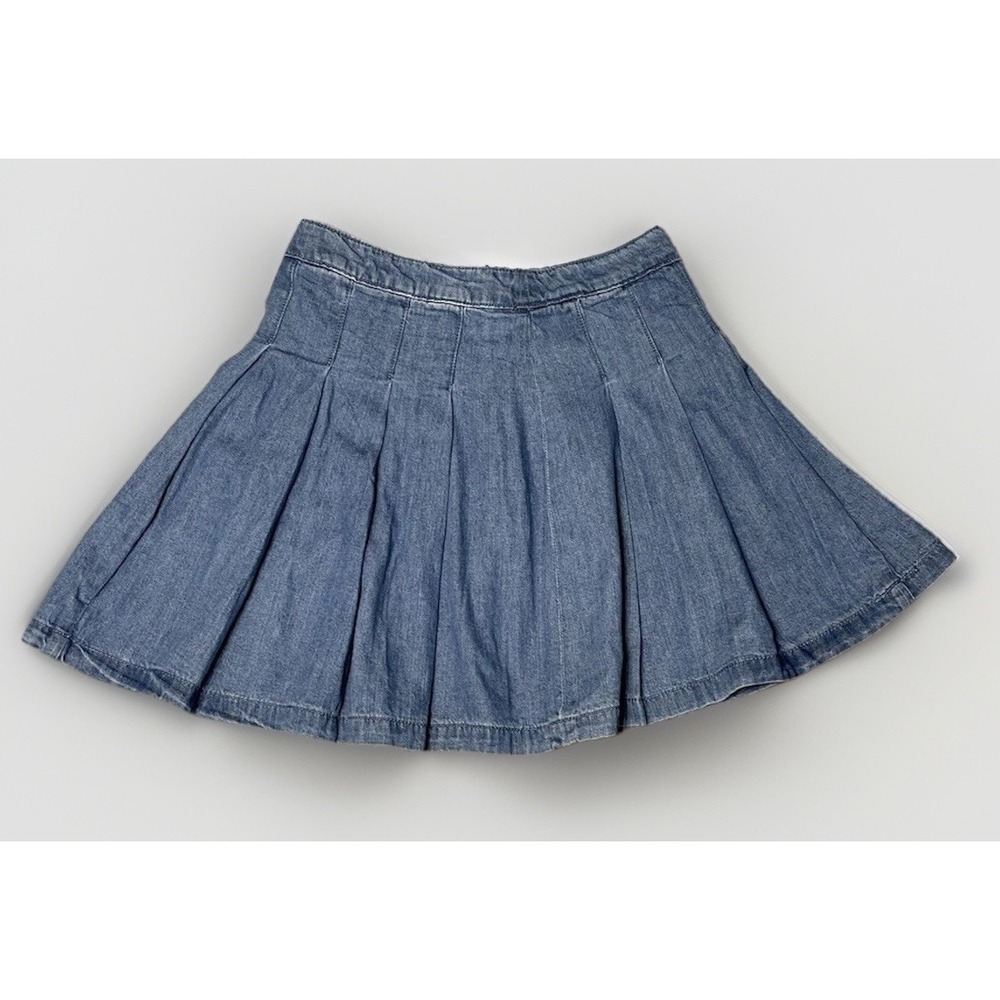 American Eagle Women's NWT Micro Pleated Denim Mini Skirt Pleated Y2K Rave Sz 00